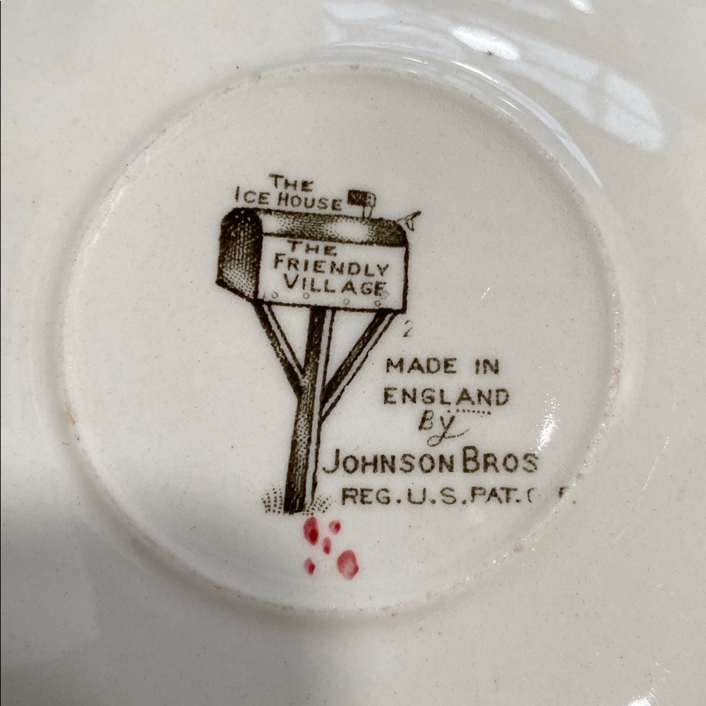 Johnson Brothers “The Ice House / The Friendly Village” Dinnerware Saucer - Picture 2 of 10